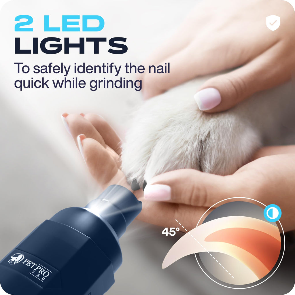 Dog Nail Grinders Silent Dog Claw Grinder Dog Nail Grinder for Dogs Claws Safe Dog Nail Trimmer Electric Pet Nail Grinder for Dogs Nail File