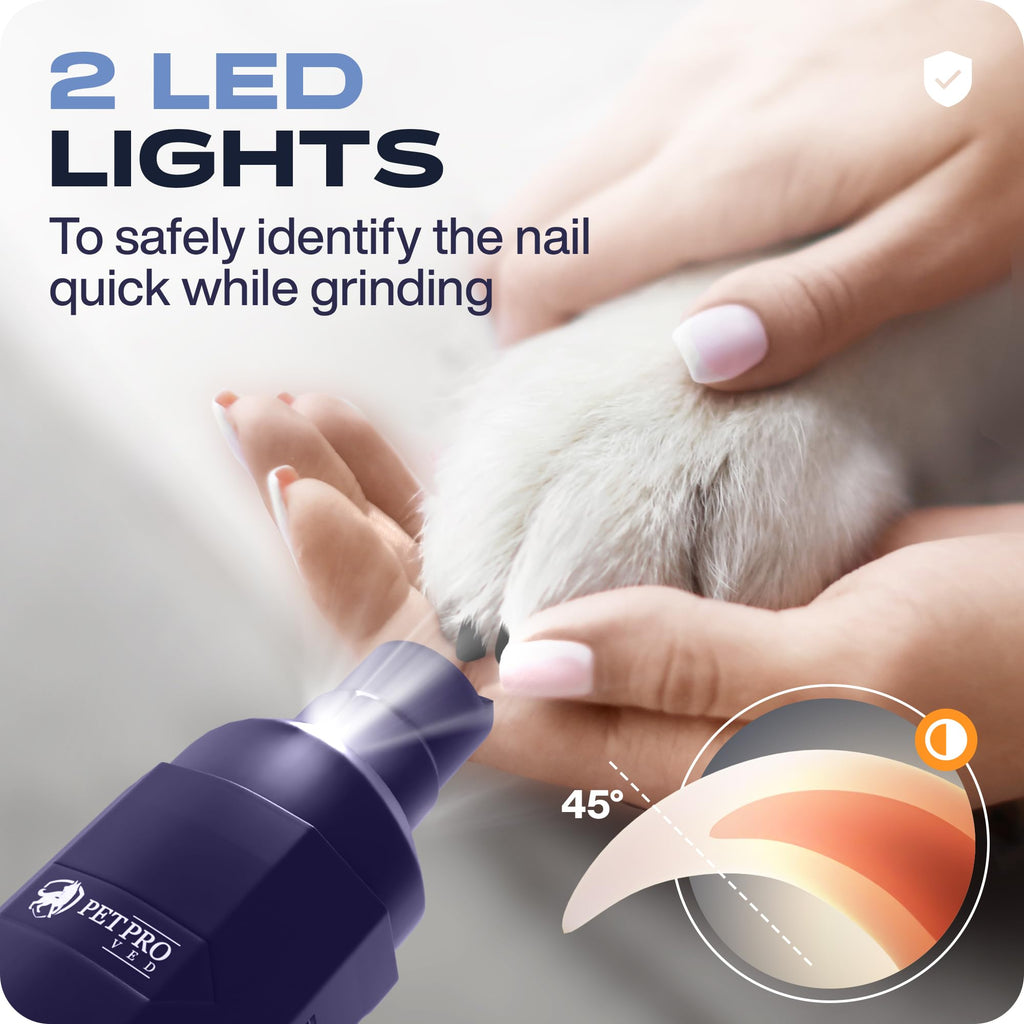 Dog Nail Grinders Silent Dog Claw Grinder Dog Nail Grinder for Dogs Claws Safe Dog Nail Trimmer Electric Pet Nail Grinder for Dogs Nail File